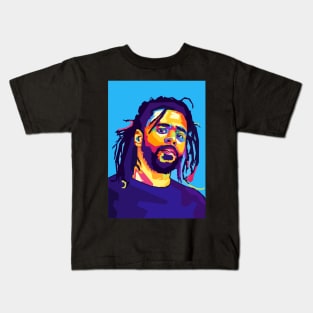 J Cole Wpap Art Kids T-Shirt